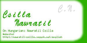 csilla nawratil business card